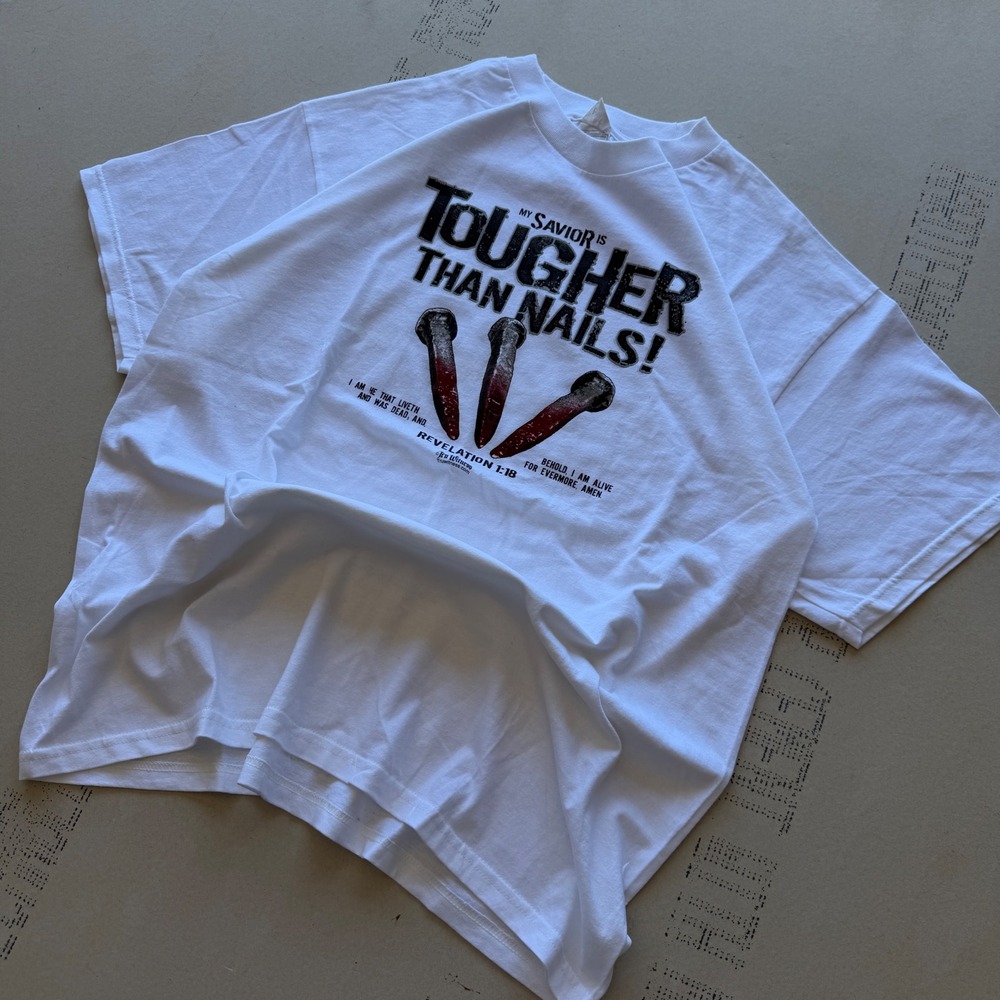 Y2K Tougher‎ Than Nails Jesus T-shirt